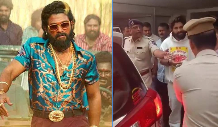 গ্রেপ্তার সাউথ ইন্ডিয়ান সুপারস্টার আল্লু অর্জুন “পুষ্পা” অভিনেতা আল্লু অর্জুন